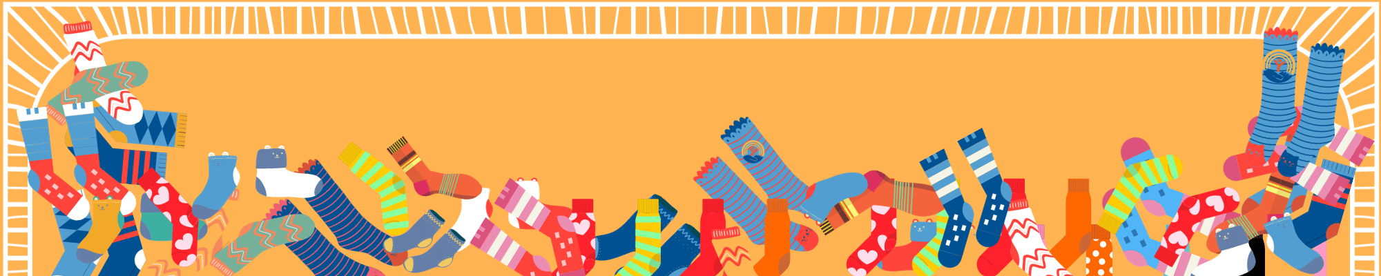 Image of a pile of colorful socks